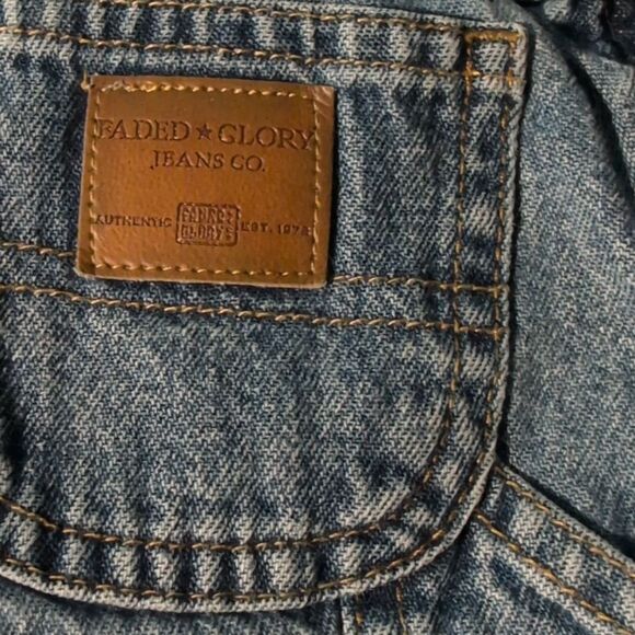 Faded Glory Vintage Infant Carpenter Denim Jean Shorts Y2k - Picture 4 of 6